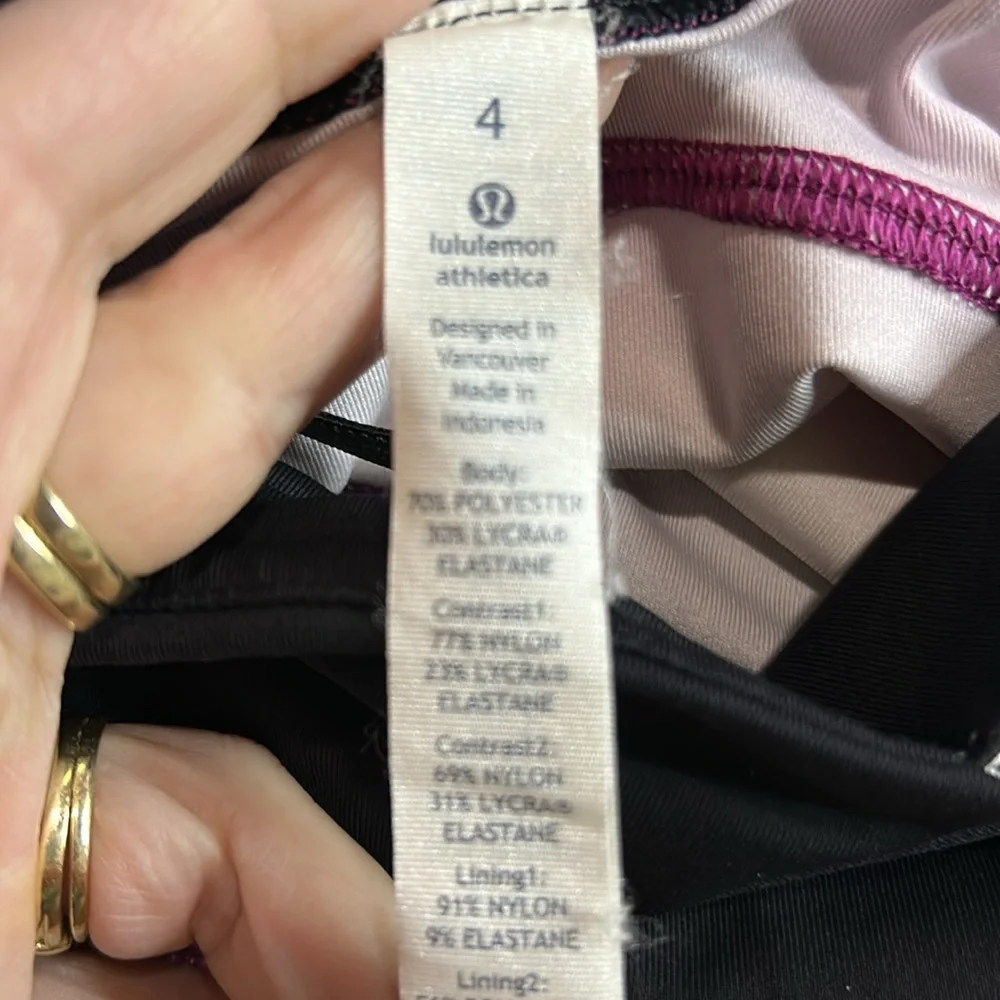 EUC Lululemon Speed Tight IV *Full-On Luxtreme 4